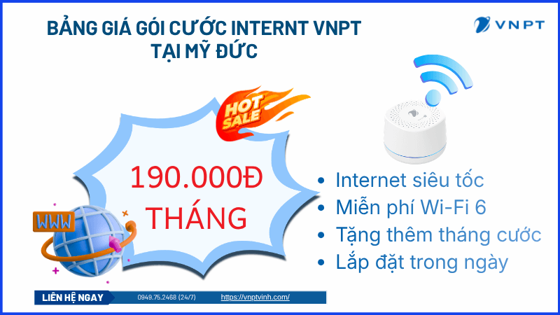 Lắp mạng VNPT Mỹ Đức