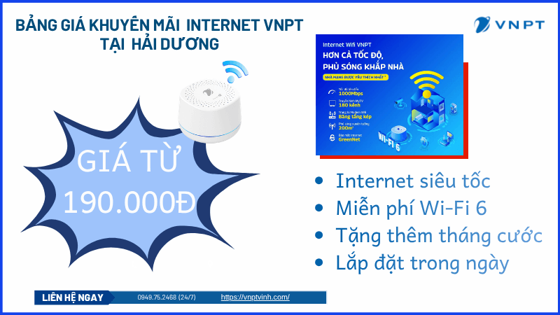 Lắp mạng VNPT tại Hải Dương Lắp mạng VNPT tại Hải Dương