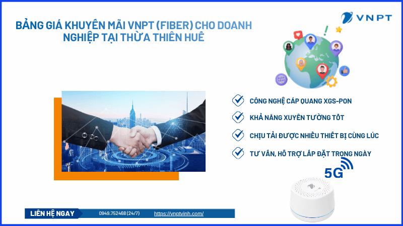 Gói cước VNPT Thừa Thiên Huế cho doanh nghiệp Gói cước VNPT Thừa Thiên Huế cho doanh nghiệp