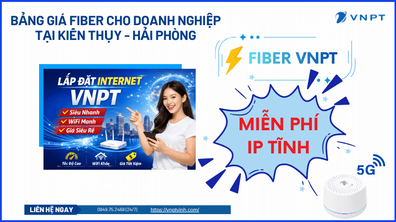 Lắp đặt mạng VNPT Kiến Thụy Lắp đặt mạng VNPT Kiến Thụy