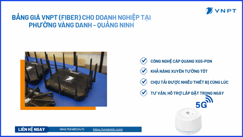 Lắp đặt mạng VNPT phường Vàng Danh Lắp đặt mạng VNPT phường Vàng Danh