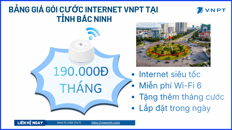 Lắp mạng VNPT Bắc Ninh