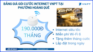 Lắp mạng VNPT phường Hoàng Quế