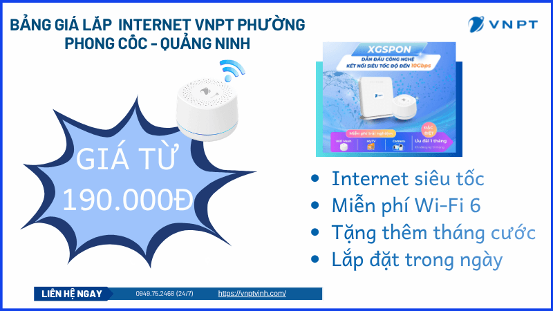 Lắp mạng VNPT phường Phong Cốc Lắp mạng VNPT phường Phong Cốc