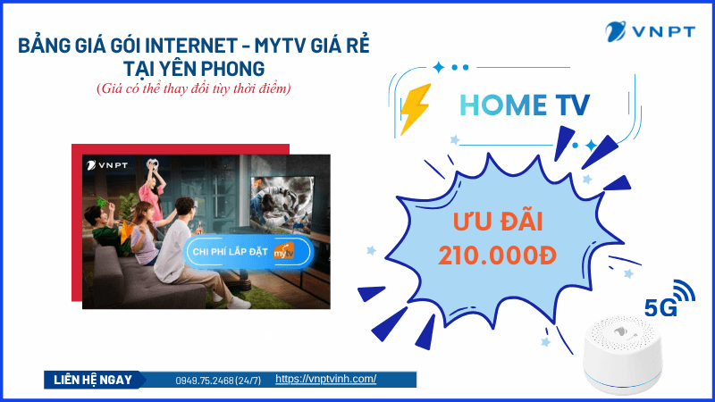 Lắp mạng VNPT tại Yên Phong Lắp mạng VNPT tại Yên Phong