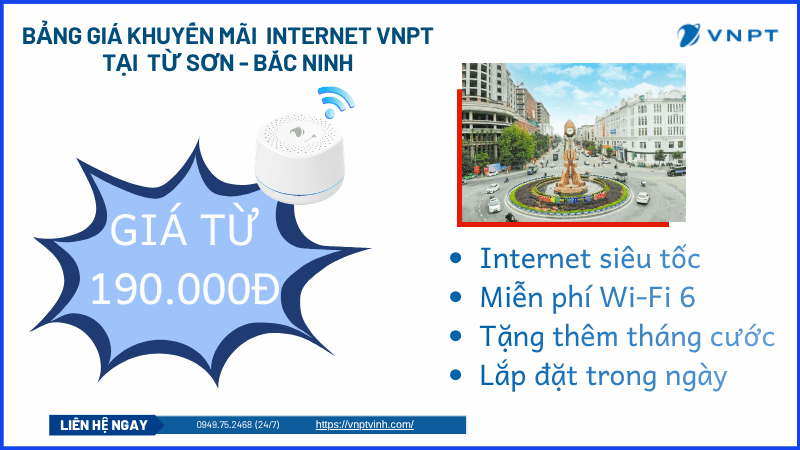 Lắp mạng VNPT Từ Sơn