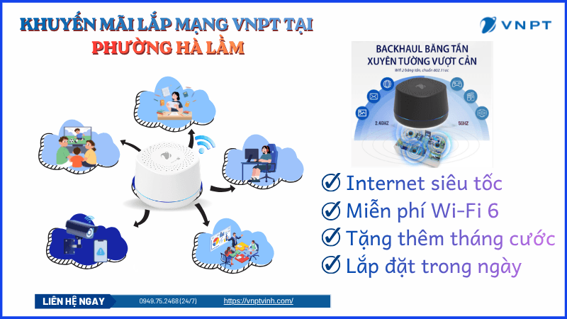 Lắp mạng VNPT phường Hà Lầm
