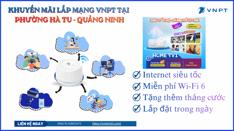Lắp mạng VNPT phường Hà Tu Lắp mạng VNPT phường Hà Tu