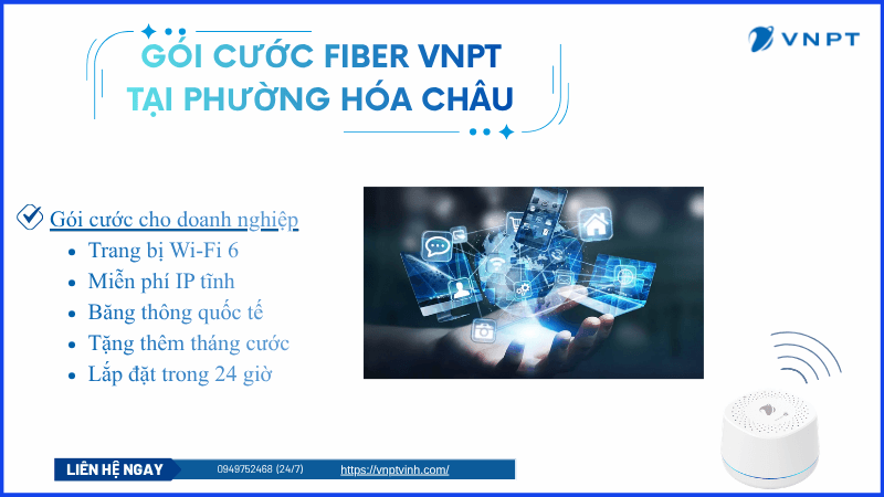 Lắp đặt mạng VNPT Phường Hóa Châu