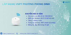 Lắp mạng VNPT Phường Phong Dinh