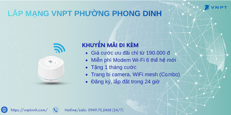 Lắp mạng VNPT Phường Phong Dinh
